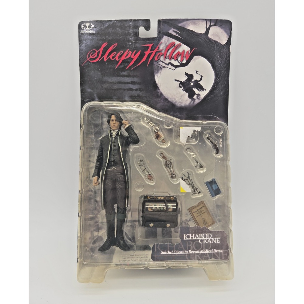 McFarlane Sleepy Hollow Movie Ichabod Crane Action Figure Johnny Depp 1999 NIP